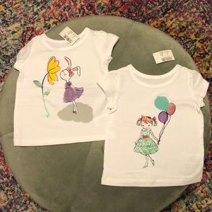 NWT embellished Children’s Place shirts 9-12 mo.